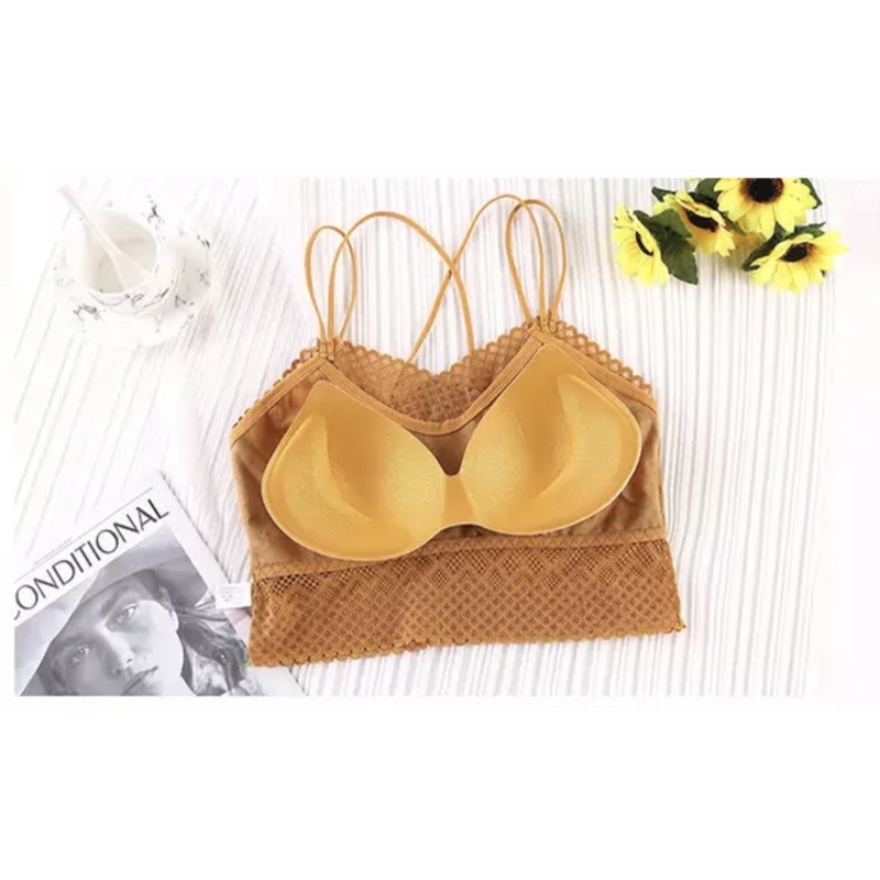 Bra Set Kemben Tank Top dan Celana dalam 1 set bahan super premium