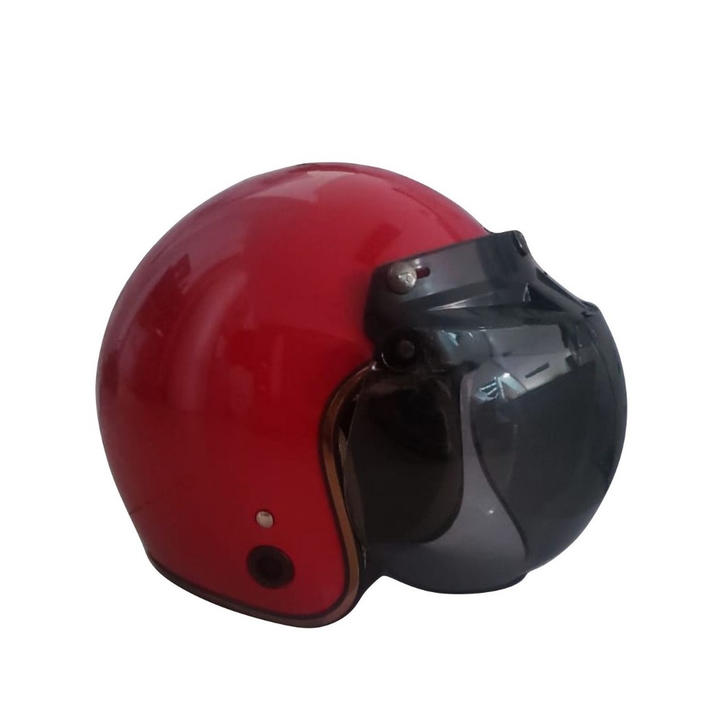 Helm Bogo / Helm Retro HKM List Chrome Red Gold