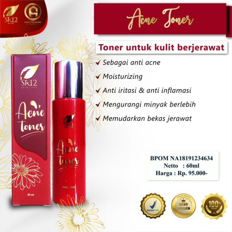 ACNE TONER / BERJERAWAT / BRUNTUSAN / PENYEGAR WAJAH / PEMBERSIH WAJAH
