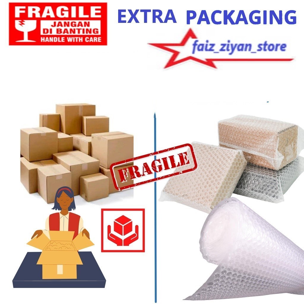 

Tambahan packing Bubble Wrap agar paket lebih aman dan safety