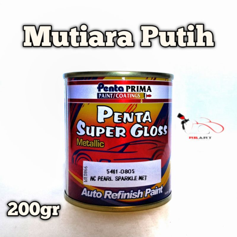 Cat mutiara/lembayung Putih (penta gloss)