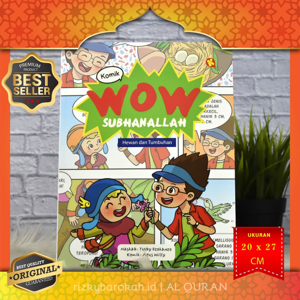 Komik Anak Islam - Komik Wow Subhanallah : Hewan dan Tumbuhan Full Colour - Pustaka Al-Kautsar Kids