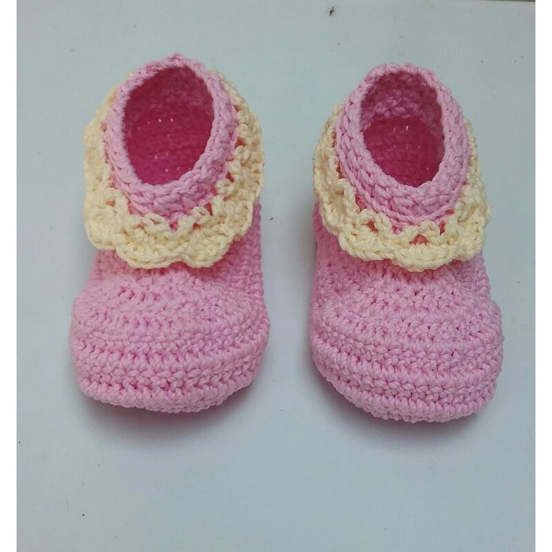 sepatu bayi cewek rajut custom model renda terbaru murah sepatu bayi perempuan kekinian