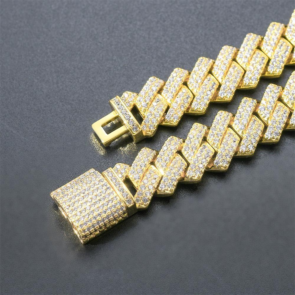 R-bunga Kalung Baru Mewah Shiny Fashion Necklace Hip Hop