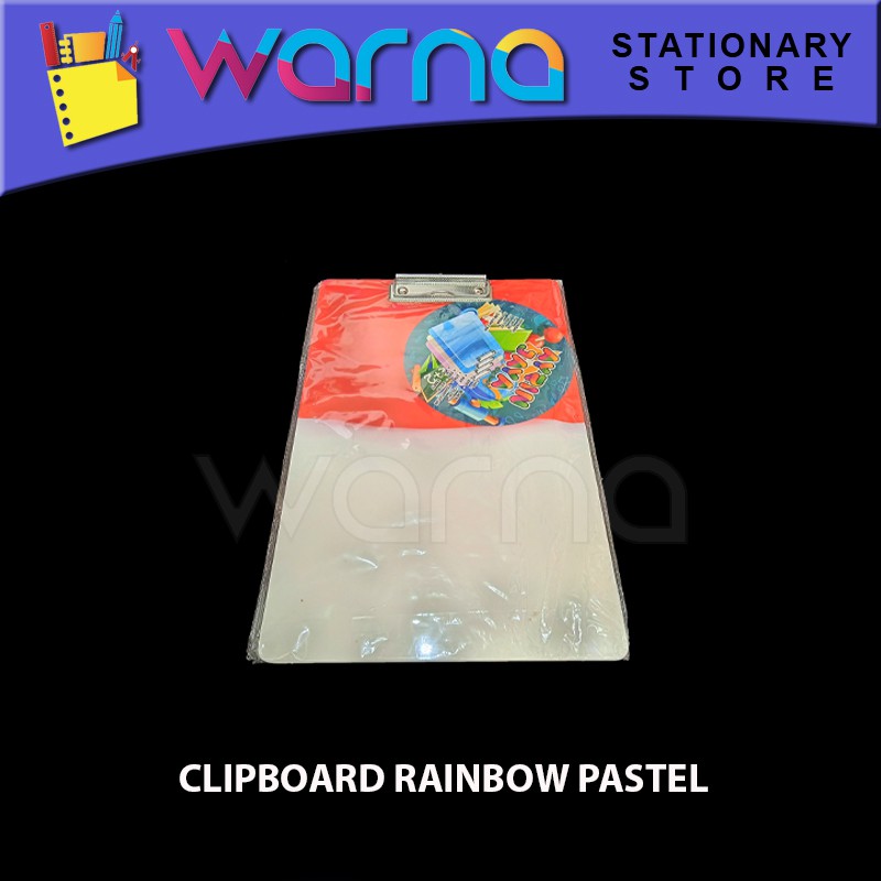 

PAPAN JALAN PAPAN DADA PAPAN UJIAN CLIPBOARD RAINBOW PASTEL