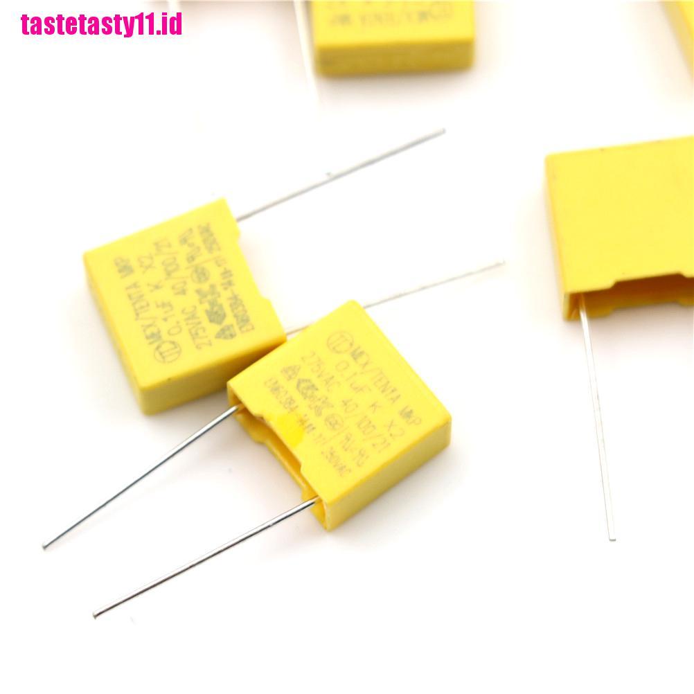 【TTID】20Pcs 0.1UF X2 104 100NF 275V 10mm Regulation DIP Polypropylene Film Capa