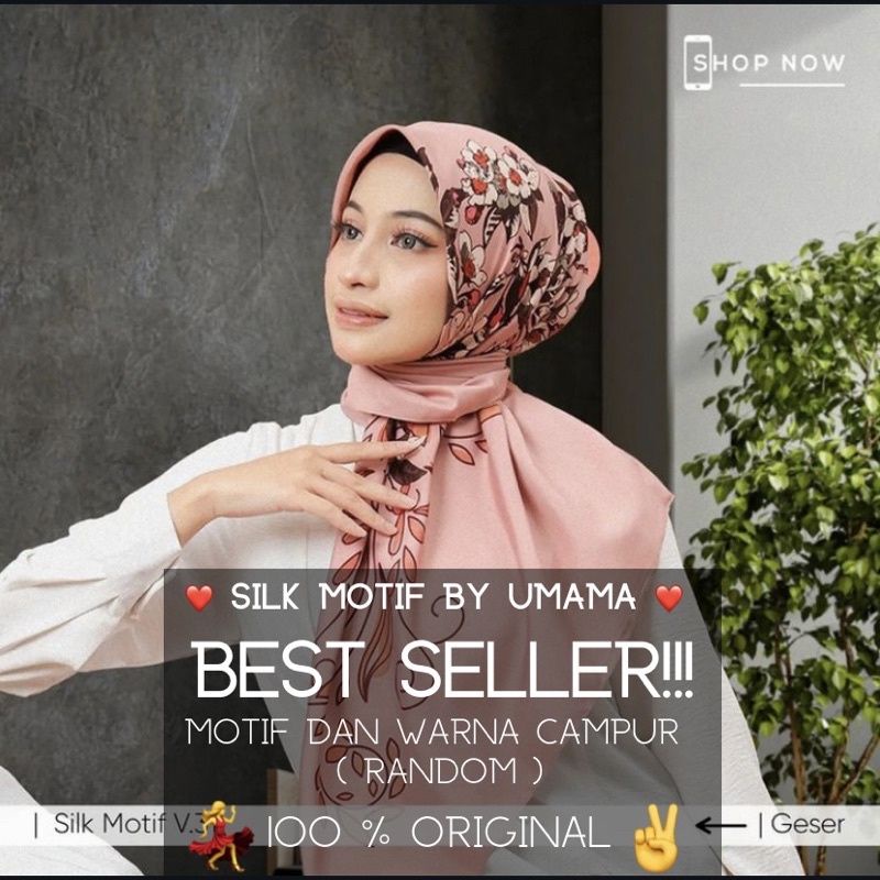 Hijab segi empat umama silk olivia/Random