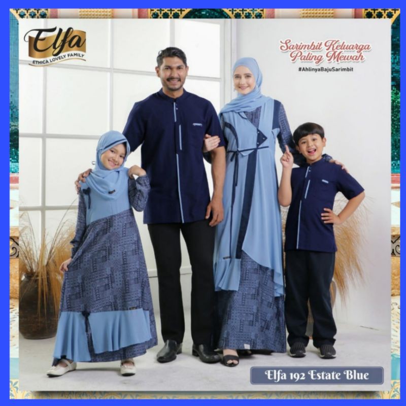 ETHICA-kagumi 196 - kahfi 158 Sarimbit Lebaran 2021 Elfa ESTATE BLUE