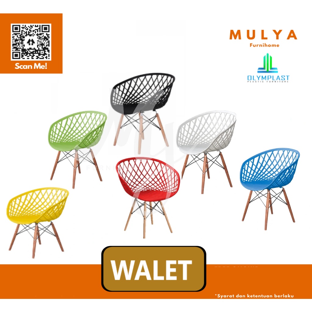 Olymplast Kursi Cafe/Kursi Teras Walet/ Kursi Walet Olymplast