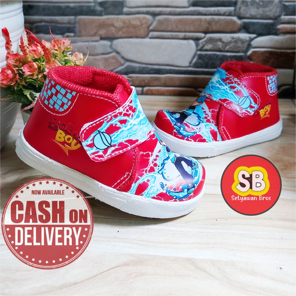 sepatu sneakers BOBOY sport anak laki laki cowok usia 2 3 4 5 6 tahun murah MOTIF BOBOY