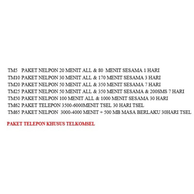 paket nelpon Telkomsel