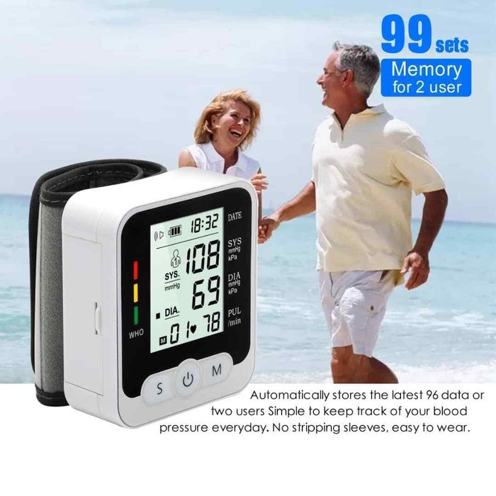 Tensimeter Digital Pergelangan Tangan RAK189 Wrist Blood Pressure Monitor Tekanan Darah