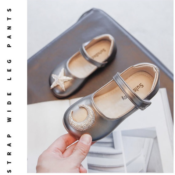 babyfit sepatu flats anak perempuan STAR AND MOON kids shoes import kl-a16