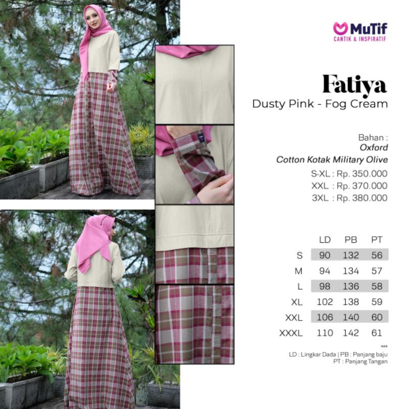 GAMIS MUTIF FATIYA GREEN FATIYA BLUE FATIYA DUSTY PINK