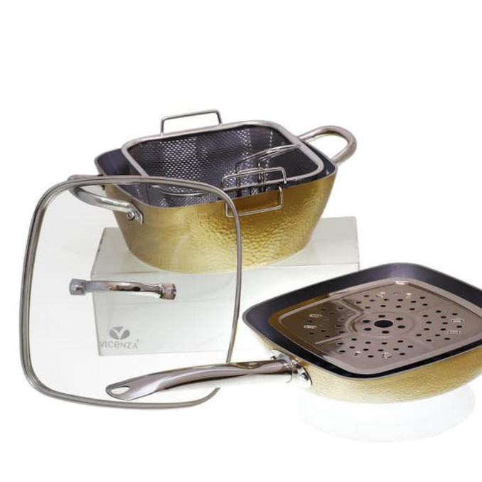 Square Cookware Set / Panci Vicenza 5Pcs V5492 Sarah78801