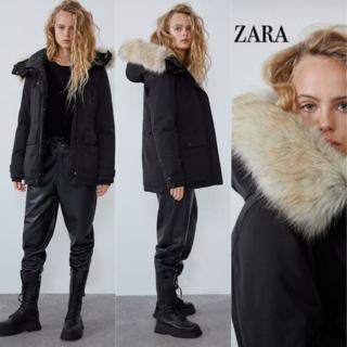 zara quilted jacket with hood