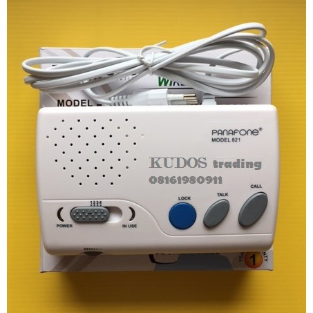 Intercom Wireless Panafone Model 821