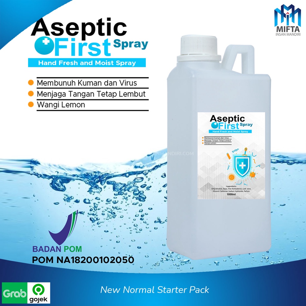 HAND SANITIZER CAIR 1 LITER / ASEPTIC FIRST CAIR 1000ML / SANITIZER