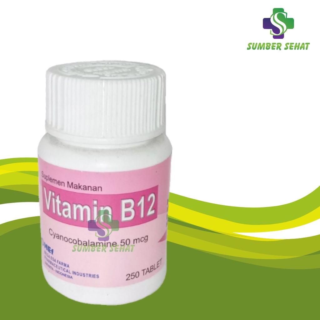 VITAMIN B12 50 MCG MEGA ESA FARMA BOTOL 250 TABLET