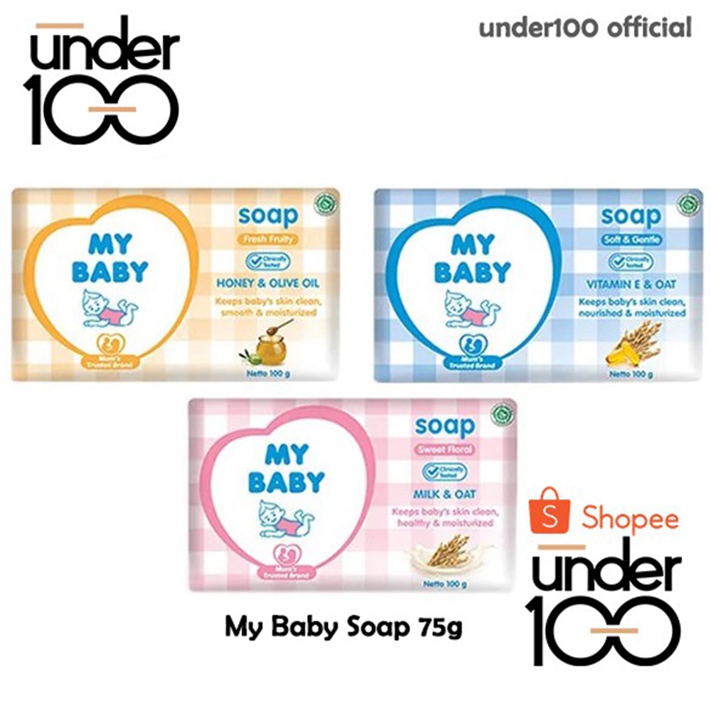 ❤ Under100 ❤ My Baby Soap | Sabun Batang Padat Bayi 75g | 60g BPOM Halal