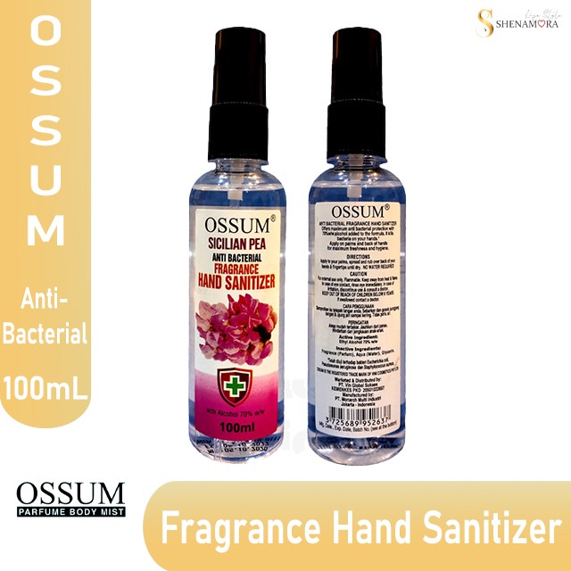 OSSUM FRAGRANCE HAND SANITIZER ANTI - BACTERIAL 100 ML