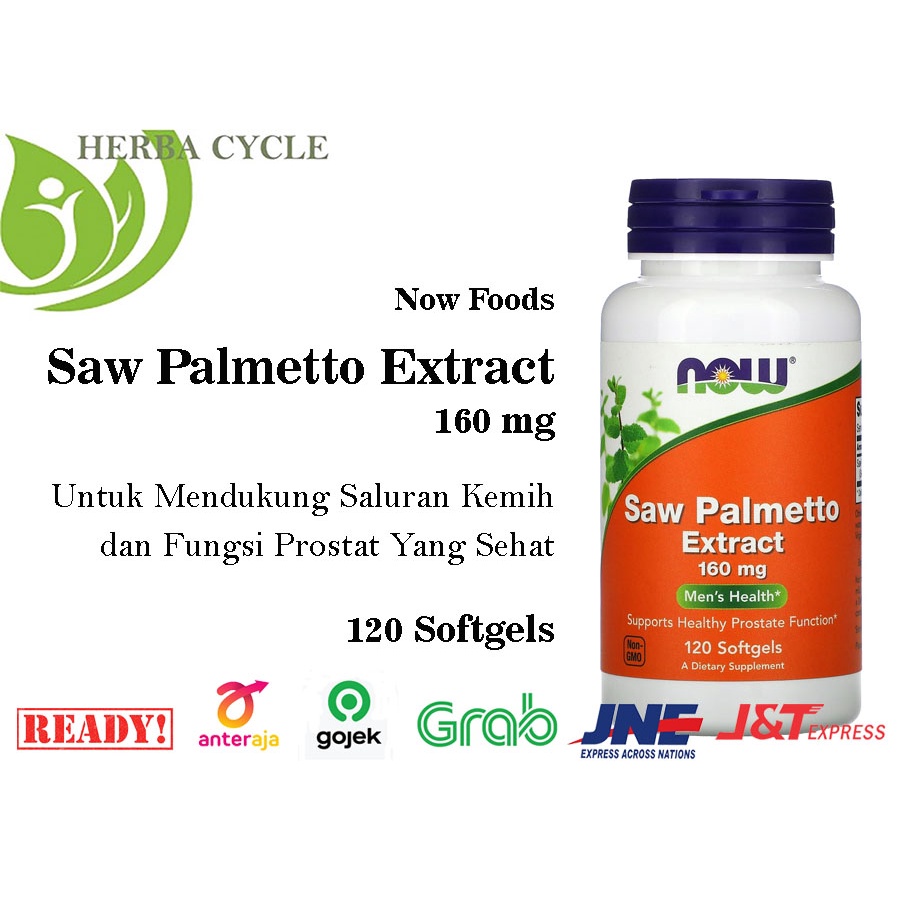 Now Foods Saw Palmetto Extract 160 mg 120 Soft Sup Prostat ORI USA