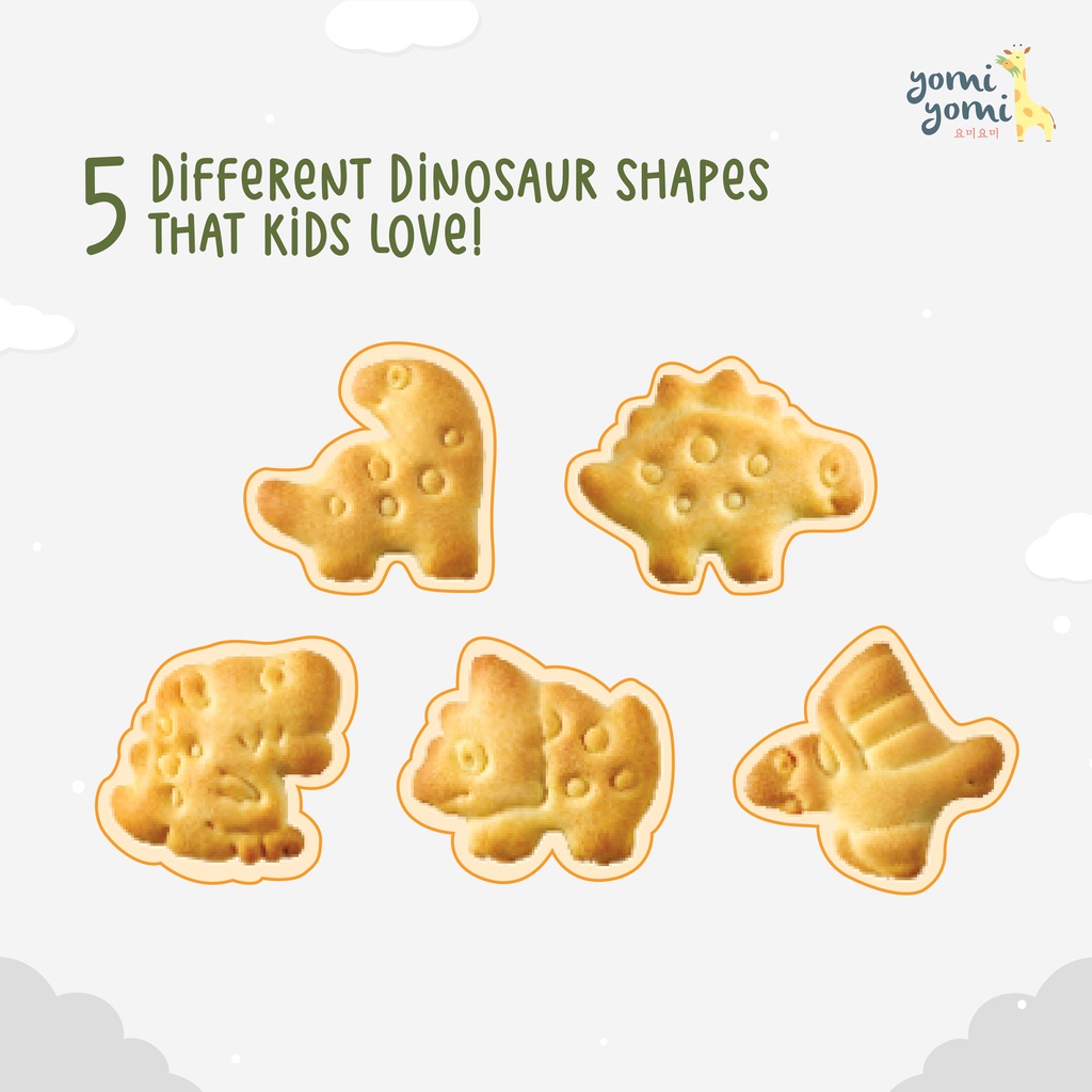 YumYum Vitamin Dinosaur Cookies/Korea Baby Snack/Baby Cookies