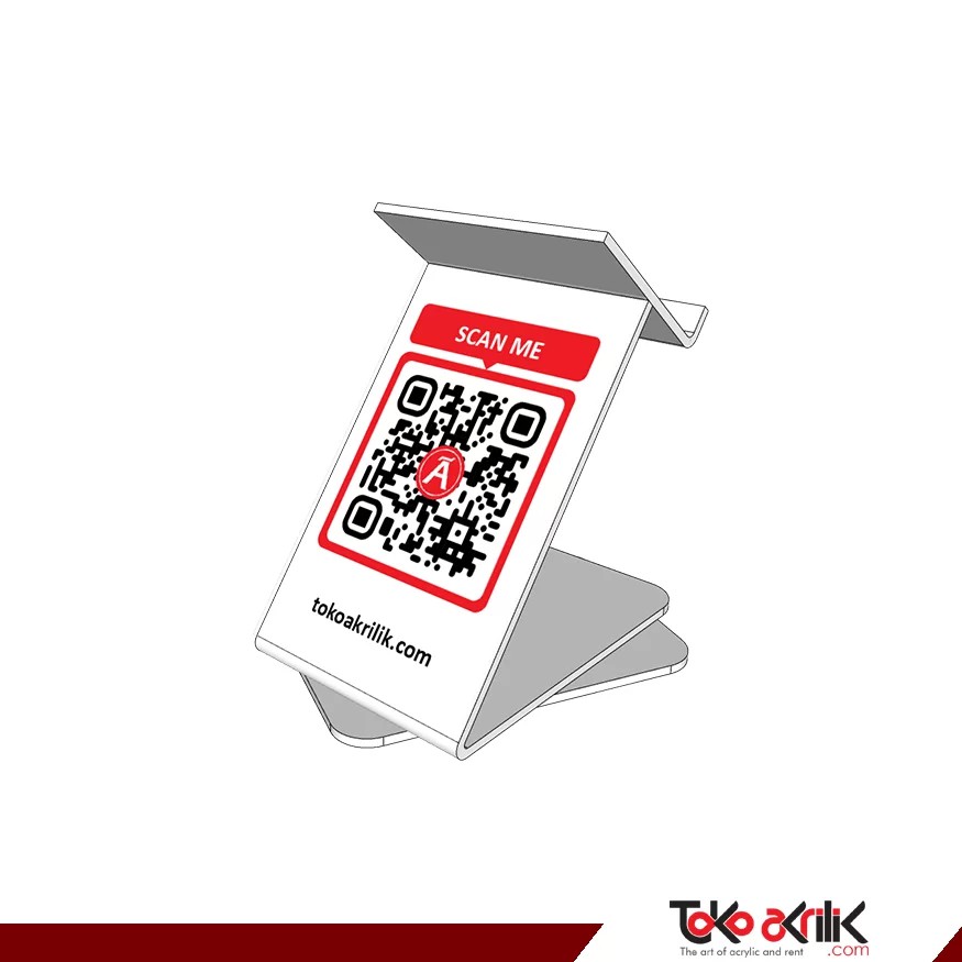 Stand Tablet Kasir Akrilik MOKA - Acrylic Phone Holder