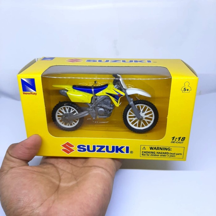 Diecast Miniatur Motor Trail Suzuki RM Z450 Mainan Motor Trail suzuki