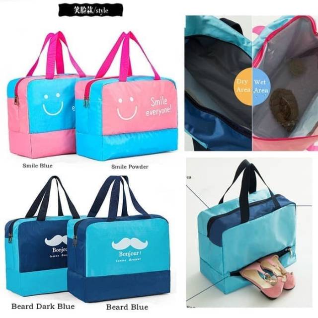 3 Layer Bag Waterproof / Tas 3 Sisi Kering &amp; Basah&amp;Sepatu Sport Beach