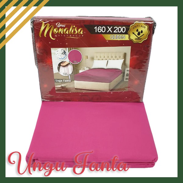 MONALISA Sprei WaterProof Anti Air PREMIUM Ukuran160x200 Anti Ompol - IJN PLAZA