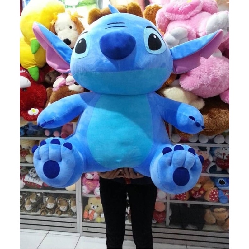 BONEKA STITCH JUMBO EXTRA EXTRA LARGE XXL UKURAN 80 CM LABEL SNI