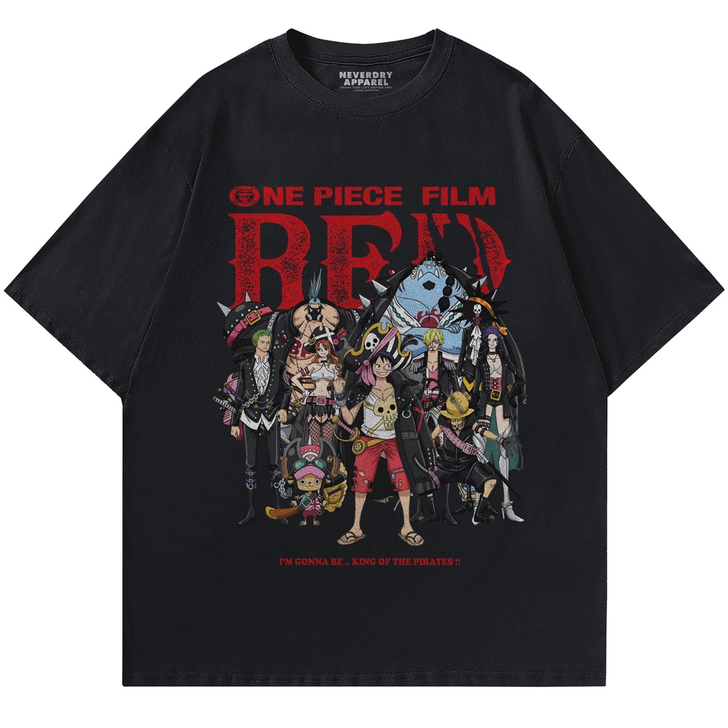 NeverDry |  OVERSIZE | Tshirt | One Piece Film RED | Anime One Piece
