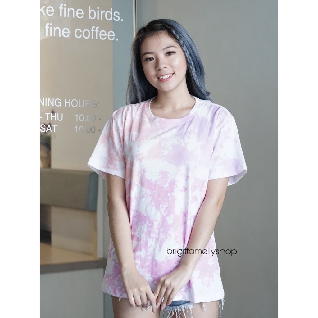 6 WARNA - TIE DYE TEE / Kaos Marble Baju Tie Dye Kaos Abstract Trendy Fashion