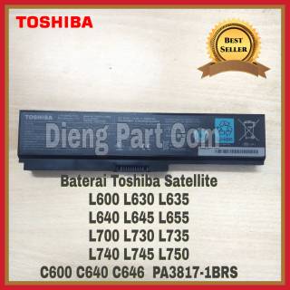 Baterai Laptop Original Toshiba Satellite L630 L635 L640 L645 L735 L745 C600 C635 C640  PA3817U-1BRS