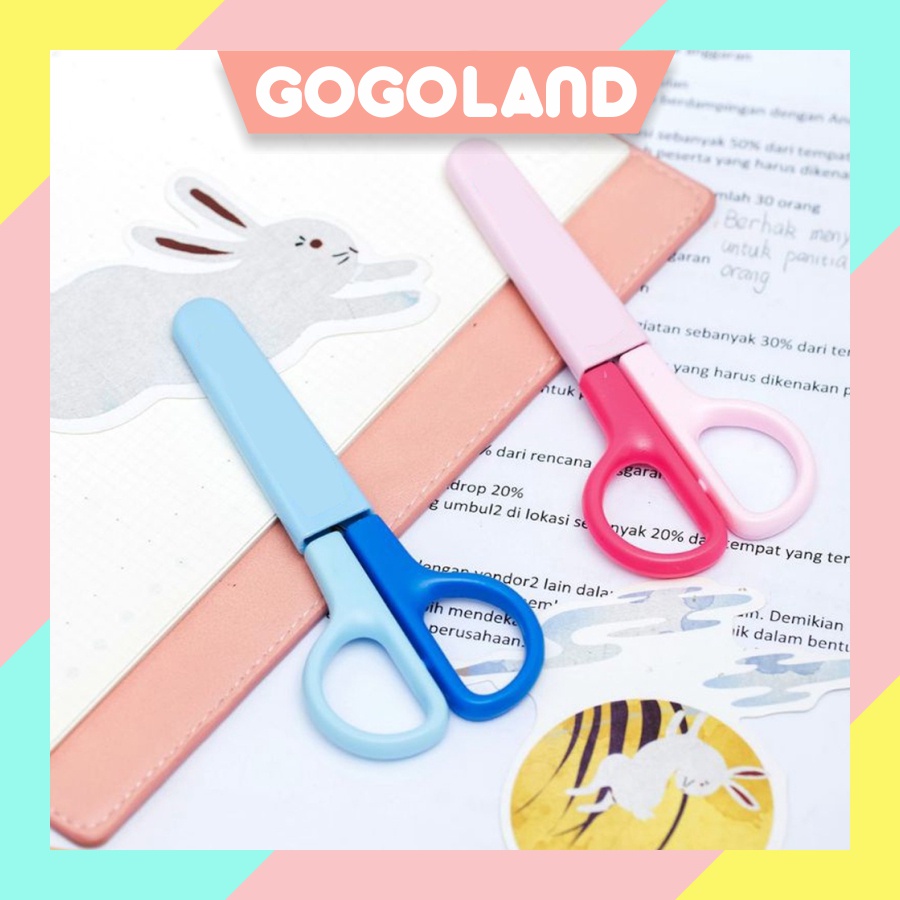 

⭐Gogoland⭐ Gunting Sekolah ujung tumpul aman digunakan S013