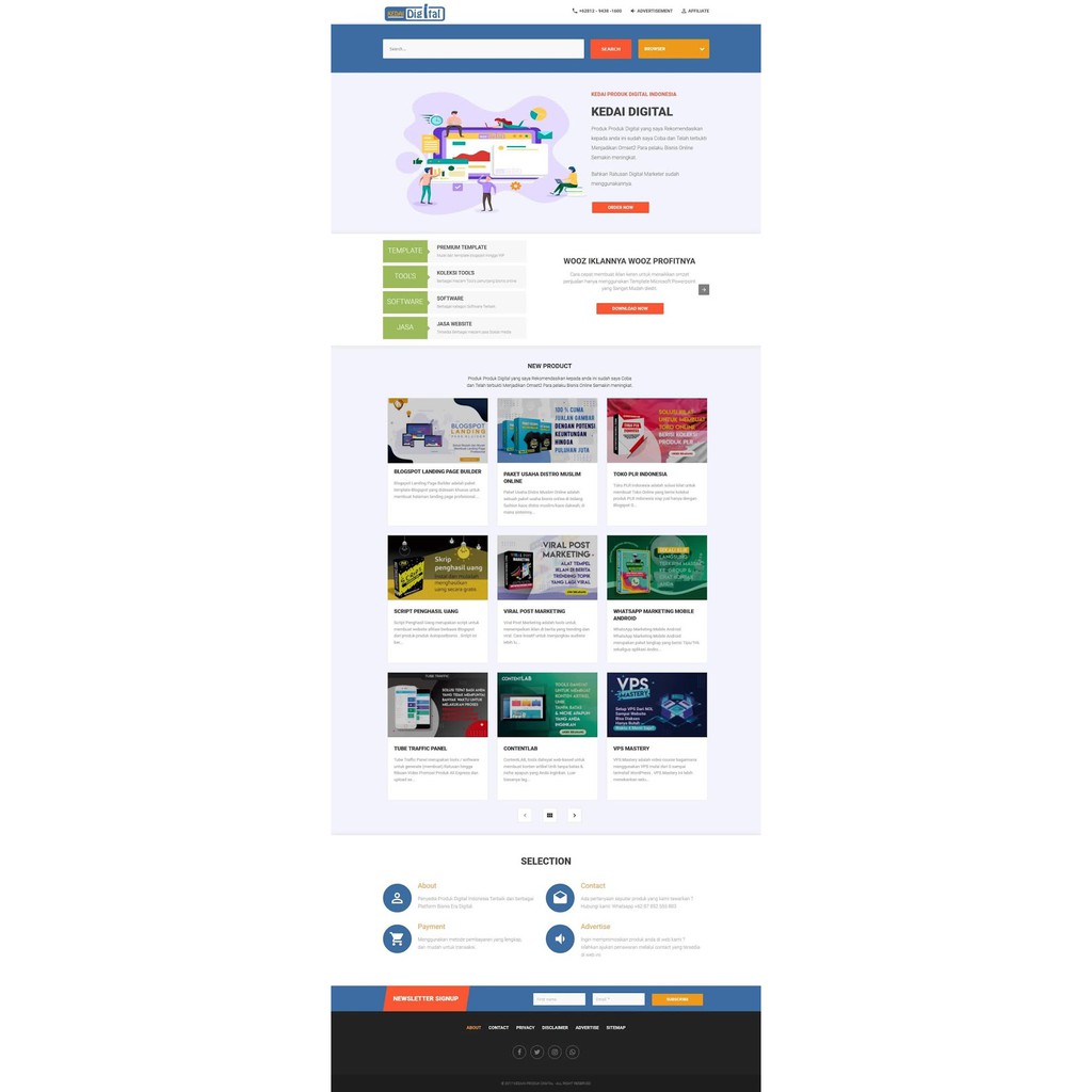 Template Instan Affiliate Blogspot AMP v1 dan v2 - Template website Affiliasi Ratakan