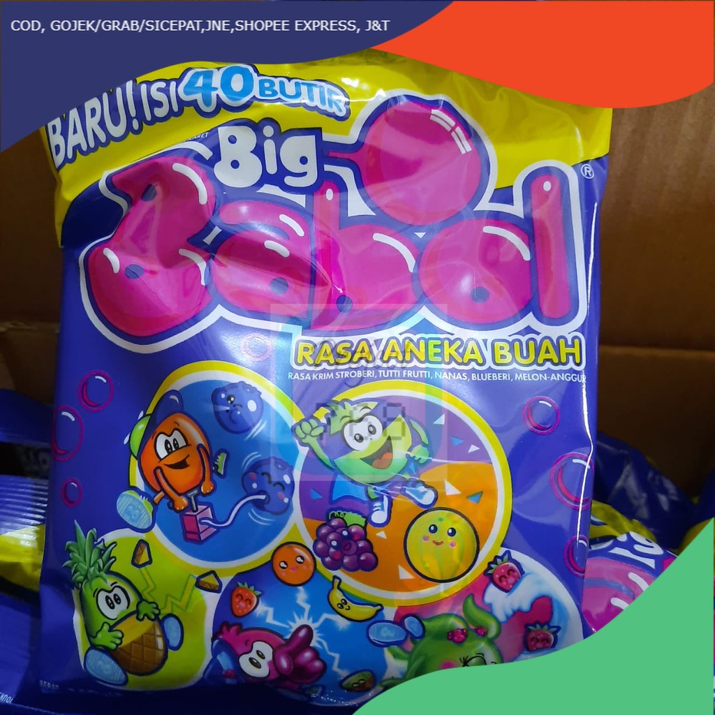 

Permen Karet Big Babol/Permen Karet isi 40 Pc/Bag