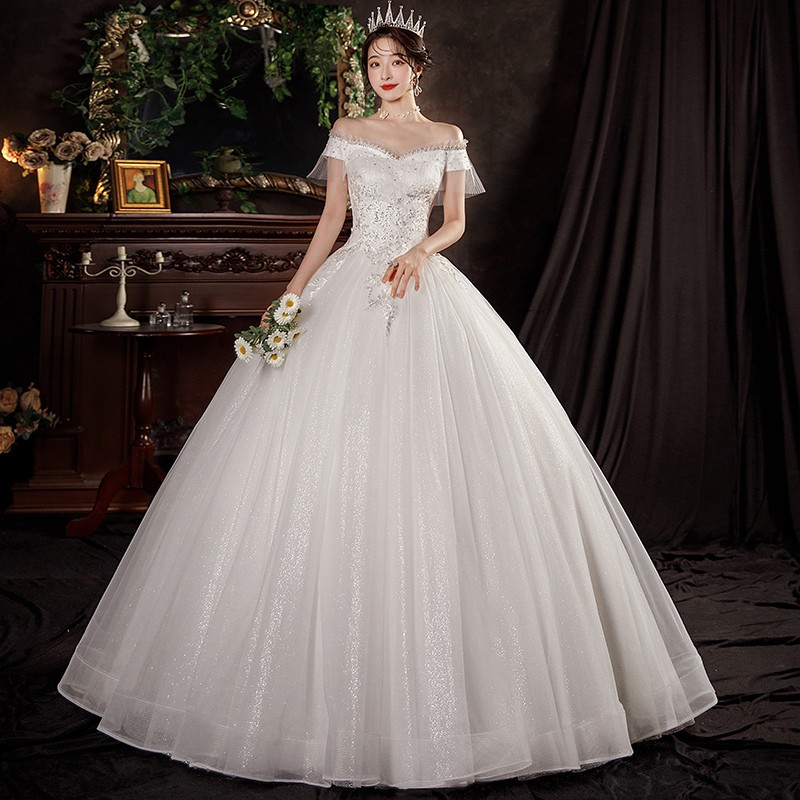 Gaun Pengantin 2110006 Putih Sabrina Wedding Dress