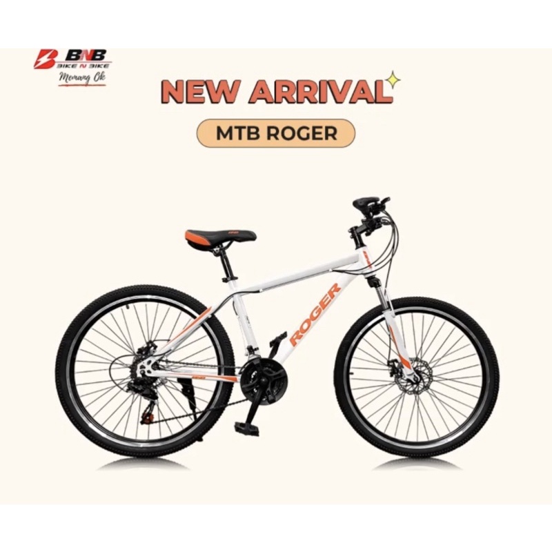 Sepeda Gunung MTB BNB ROGER 26 inch 21 Speed FD Shimano Garansi Original SNI-6
