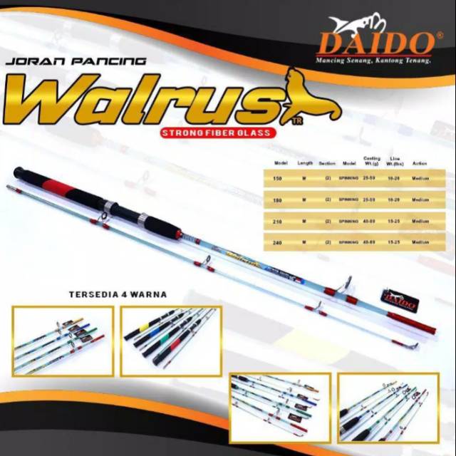 JORAN TRANSPARANT SAMBUNG2 DAIDO WALRUS 150cm 180cm