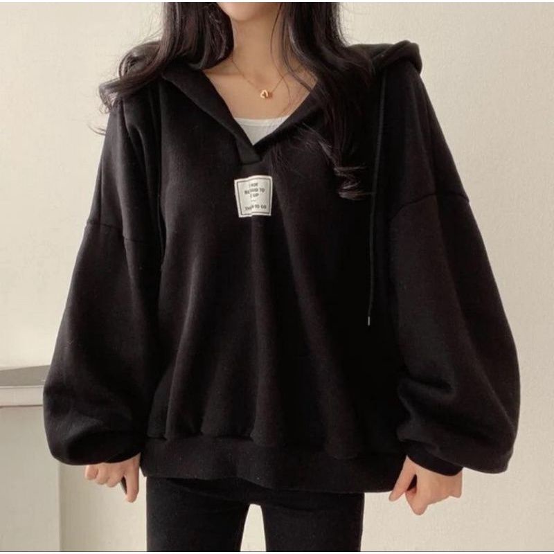 Jaket Hoodie Sweater Wanita Oversize Sandy Korea Oversize Size M.L.XL | Sweater Wanita Oversize Korean Style