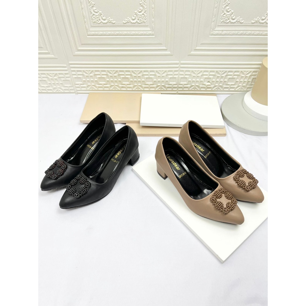 Medan sepatu wanita pansus hells tapak tahu 5 cm bahan dove