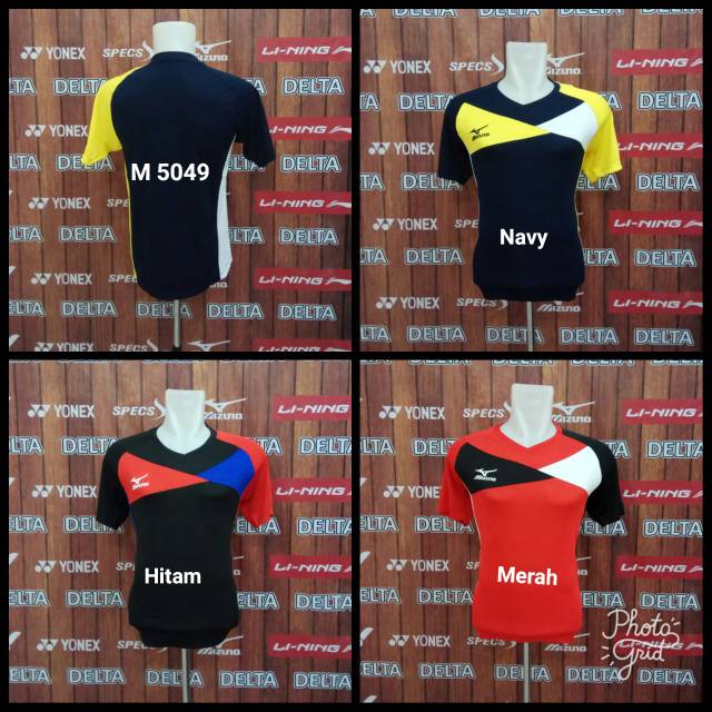Baju Mizuno M 5049 Import Kaos Voli Badminton Grade Ori