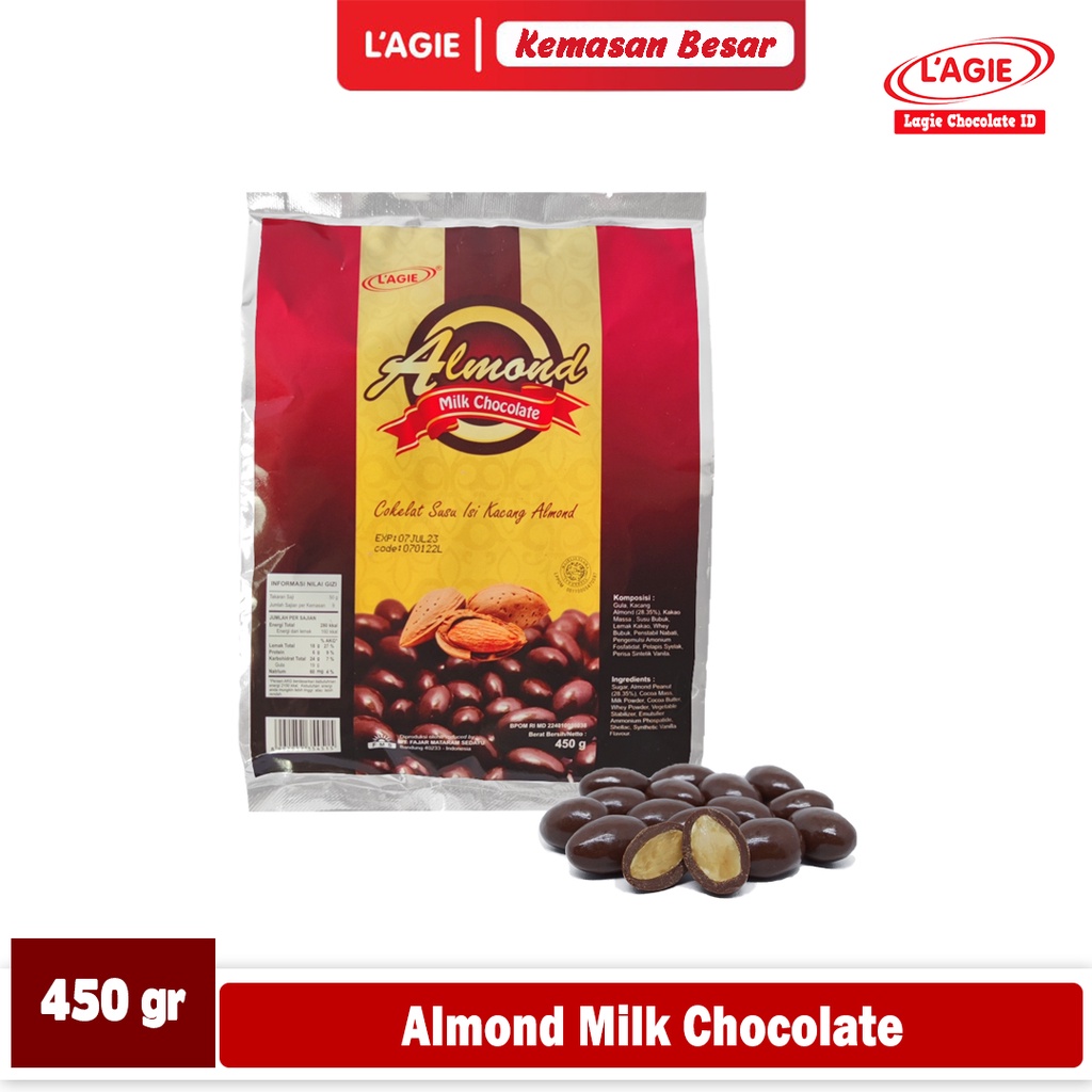 

COKELAT LAGIE ALMOND MILK CHOCOLATE