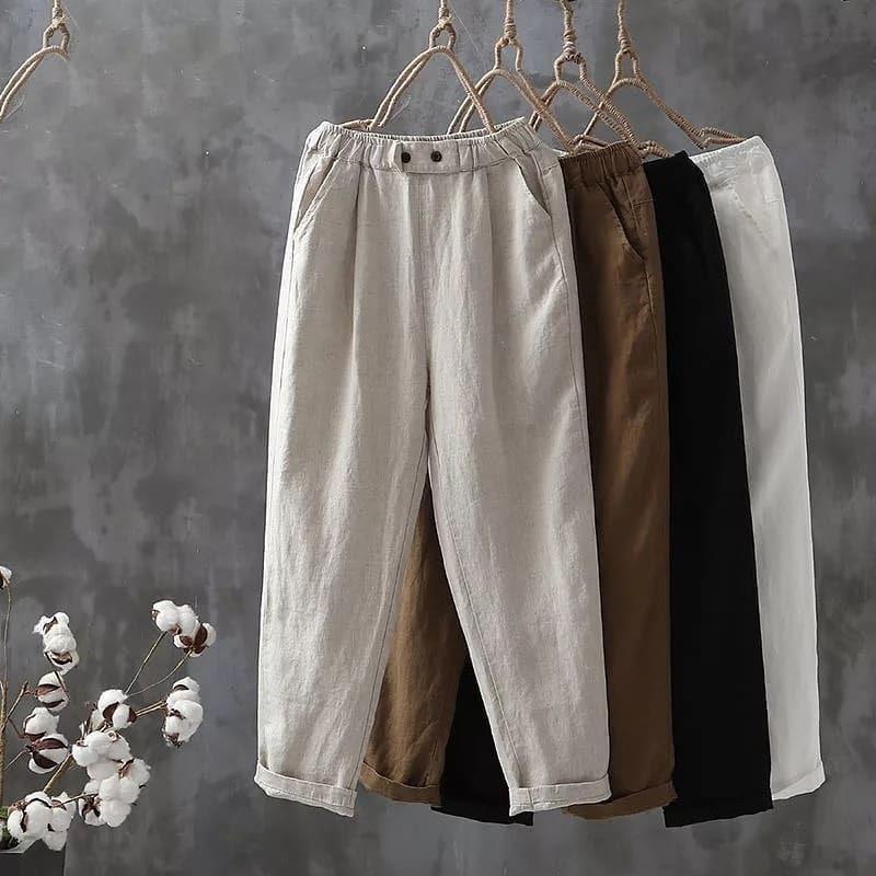 Macha Pants / Laura Pants / Celana Linen Premium