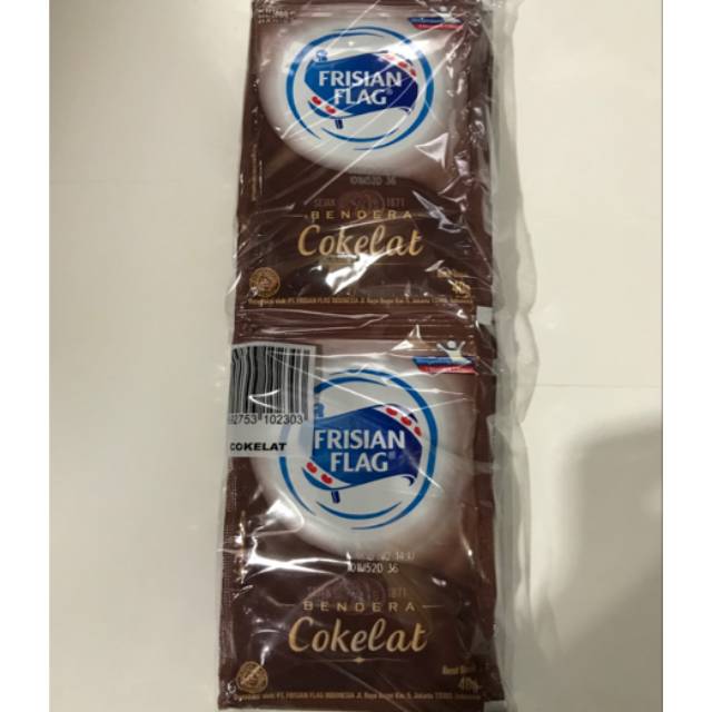 

Frisian Flag Coklat 1 renceng isi 6 sachet