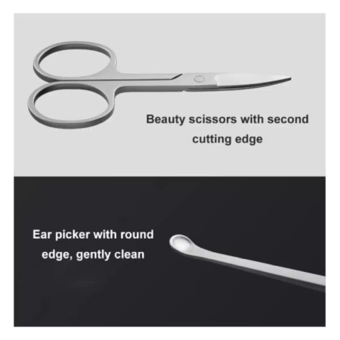 Mijia Nail Clipper Kit set Stainless Steel - 5 in 1 Gunting Kuku