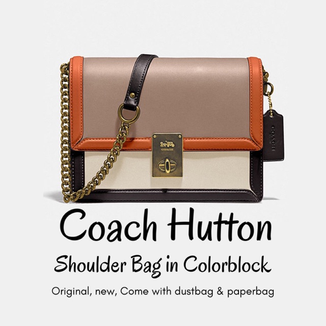 Coach Hutton Shoulder Bag in Colorblock