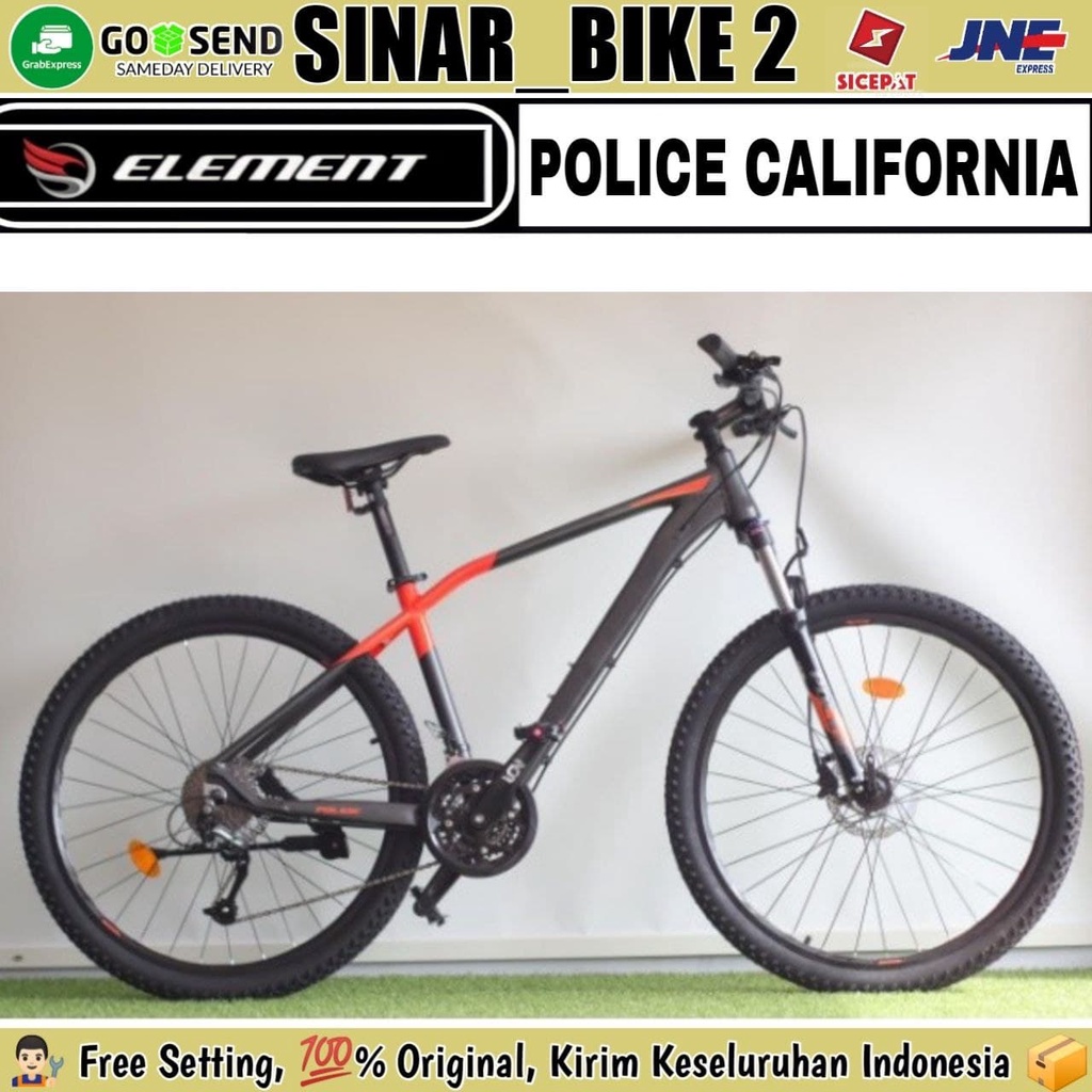 Sepeda Gunung 27.5 MTB ELEMENT POLICE CALIFORNIA 2.0 Alloy 27 Speed